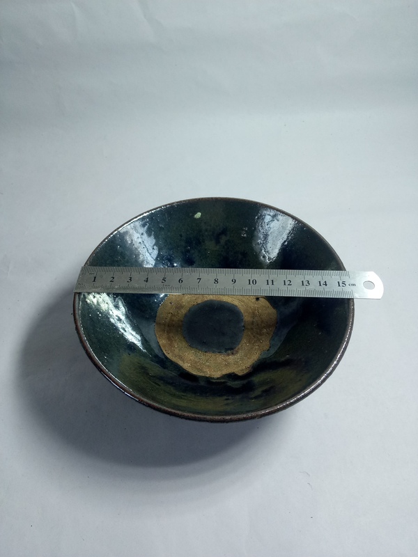 古玩陶瓷??????清~磁州窯窯變黑釉碗拍賣,當前價格288元