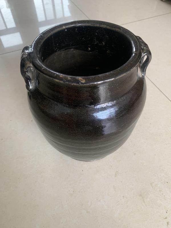 古玩陶瓷清黑釉雙系罐拍賣,當(dāng)前價(jià)格1500元