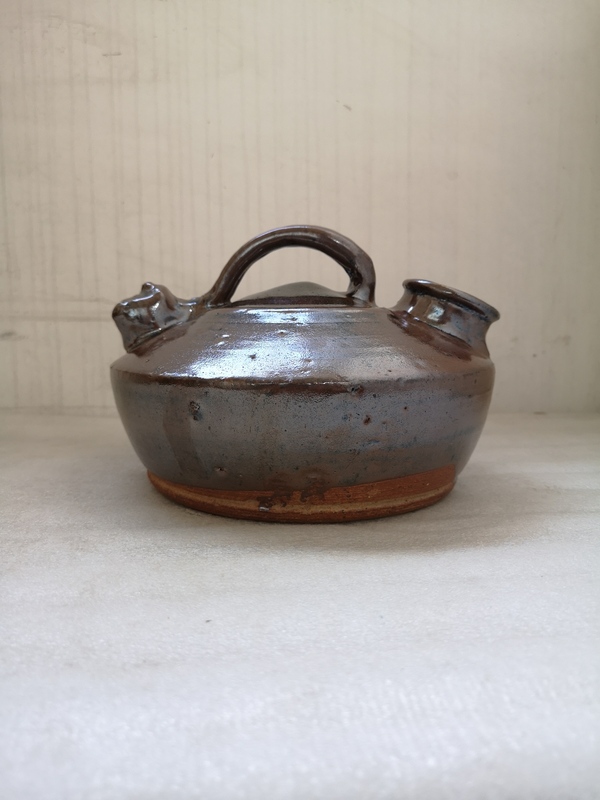 古玩陶瓷磁州窯紫金釉虎子拍賣,當前價格1600元