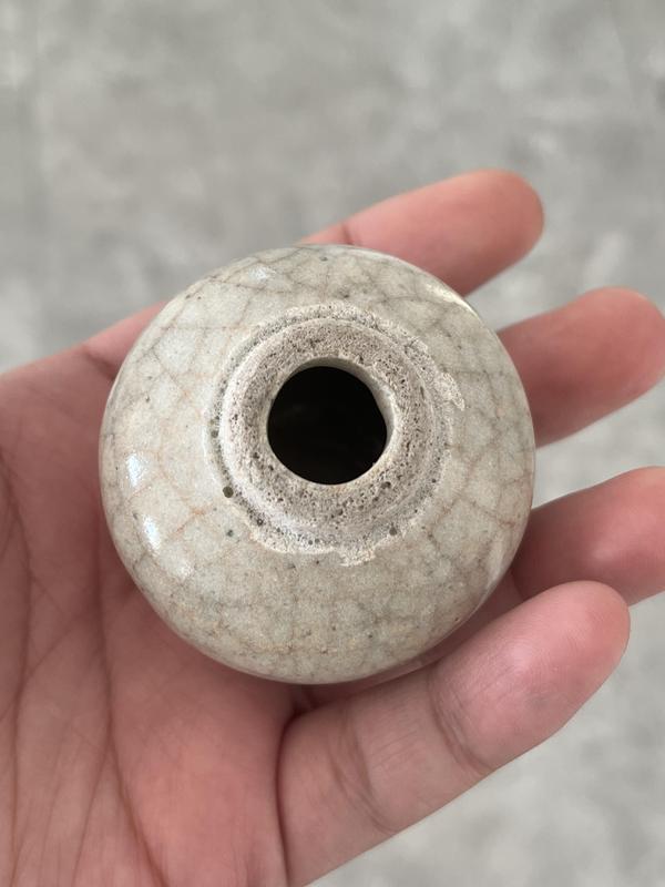 古玩陶瓷哥釉水盂一對拍賣,當(dāng)前價(jià)格1200元