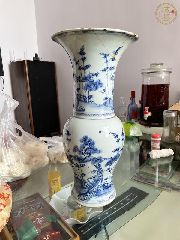 古玩陶瓷青花鳳尾尊真品鑒賞圖