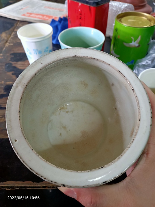 古玩陶瓷民國青釉馬蹄尊拍賣,當(dāng)前價格2888元