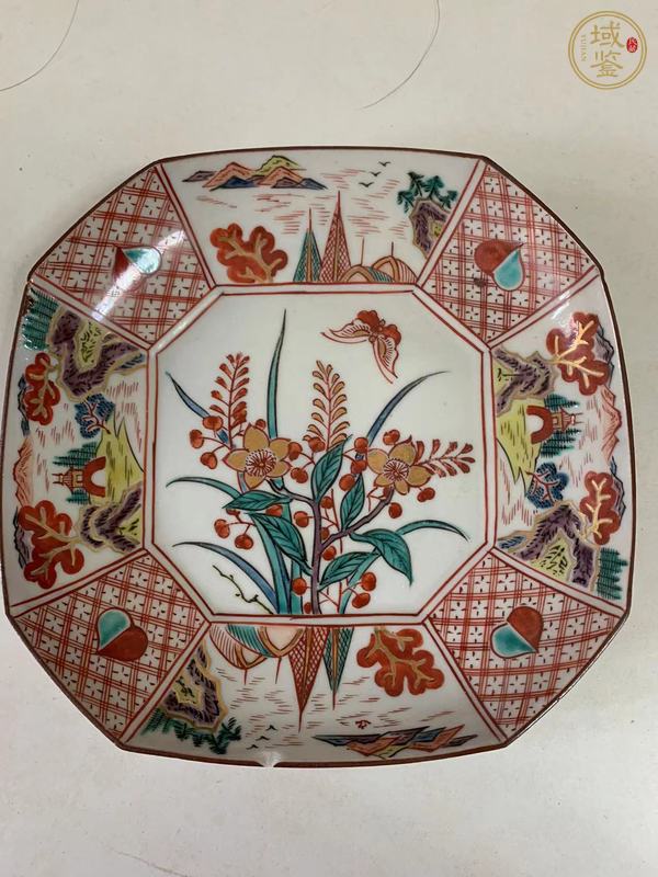 古玩陶瓷五彩盤真品鑒賞圖