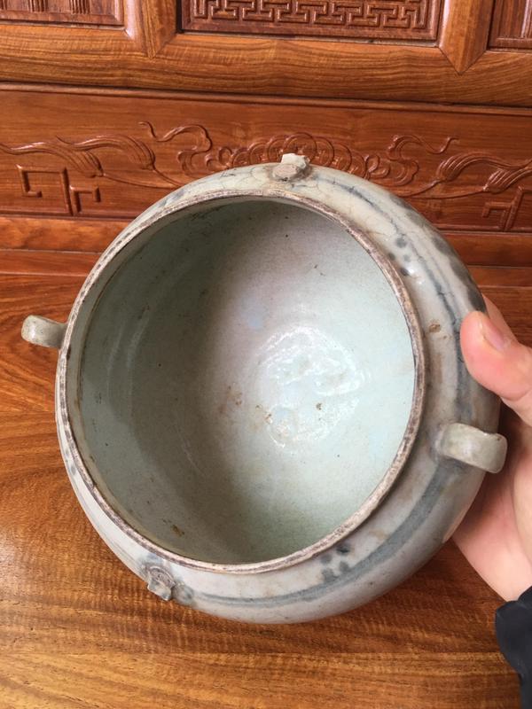 古玩陶瓷明代青花四系洗拍賣,當前價格0元