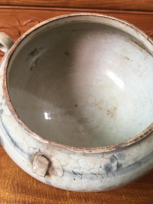 古玩陶瓷明代青花四系洗拍賣,當前價格0元