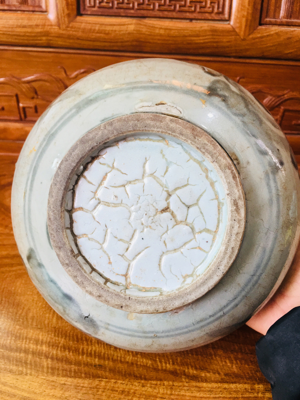古玩陶瓷明代青花四系洗拍賣,當前價格0元