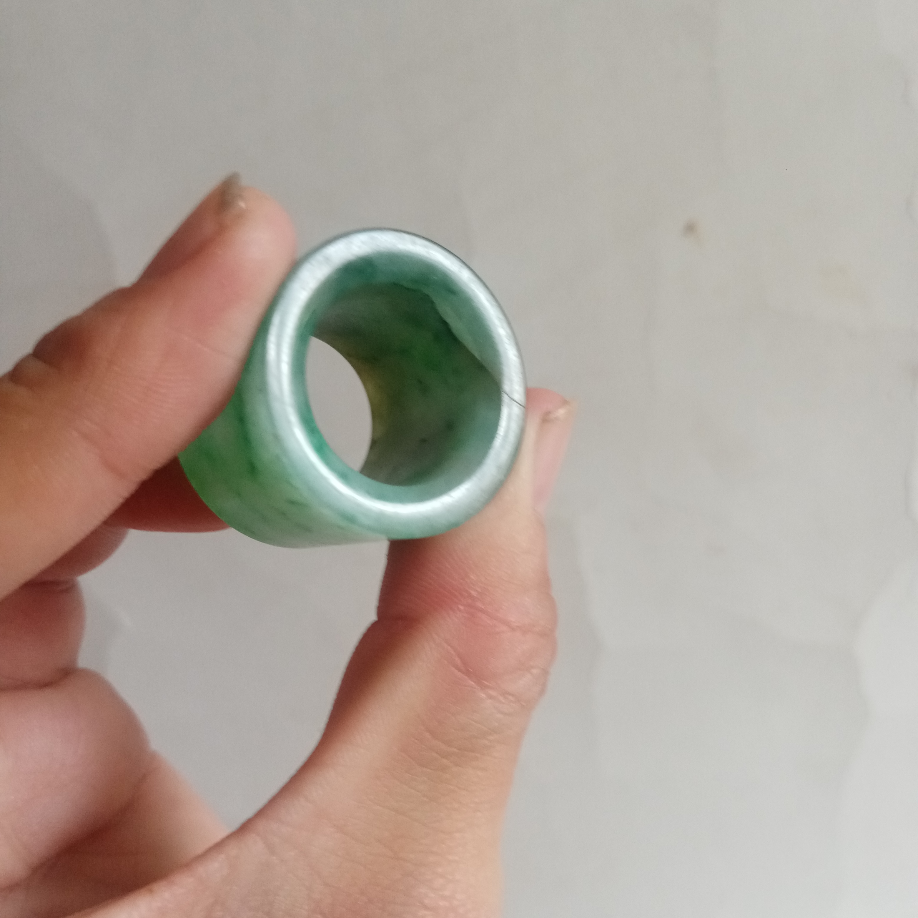 翡翠 板指 指輪 中国古玩 装身具 清時代