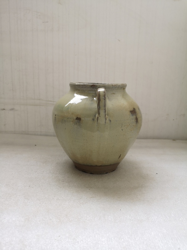 古玩陶瓷白釉綠彩仿鈞釉雙系罐拍賣,當(dāng)前價(jià)格850元