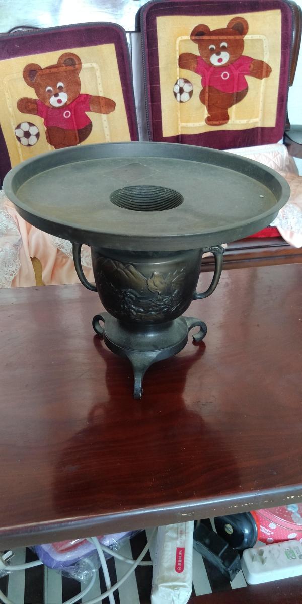 古玩铜器民国铜花瓶拍卖，当前价格688元
