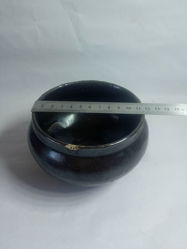 古玩陶瓷【清】磁州窯黑釉罐拍賣,當前價格288元