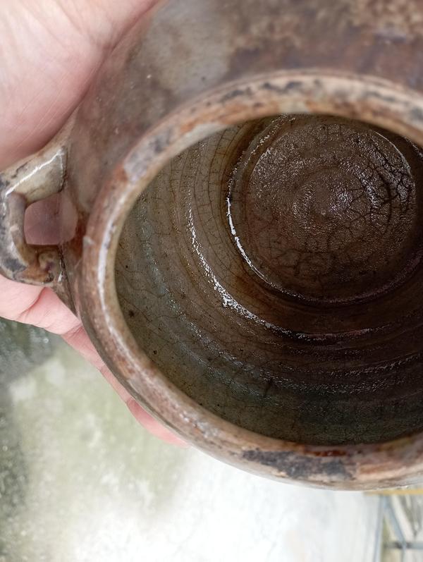 古玩陶瓷福建窯口醬釉雙系罐拍賣,當前價格400元