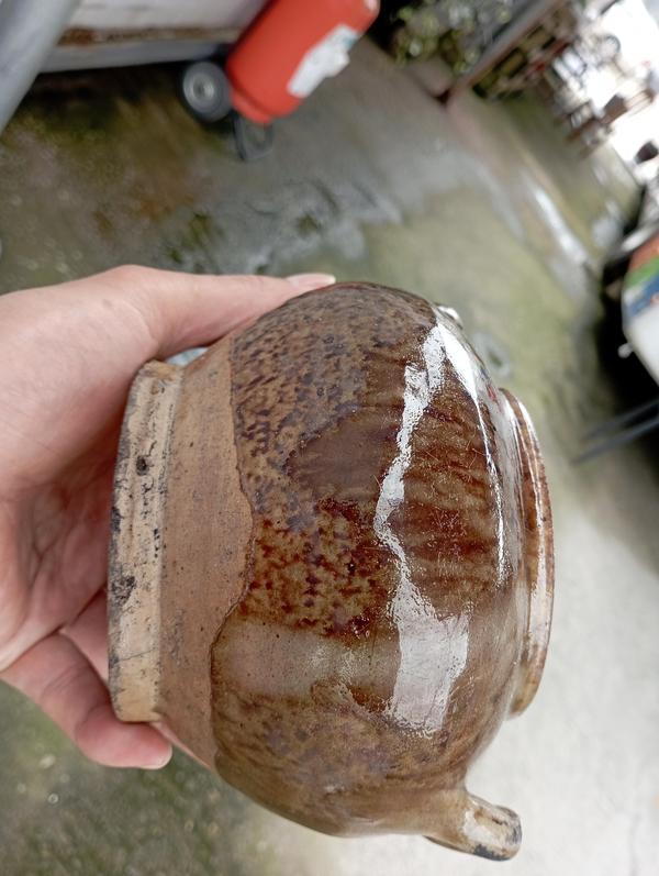 古玩陶瓷福建窯口醬釉雙系罐拍賣,當前價格400元