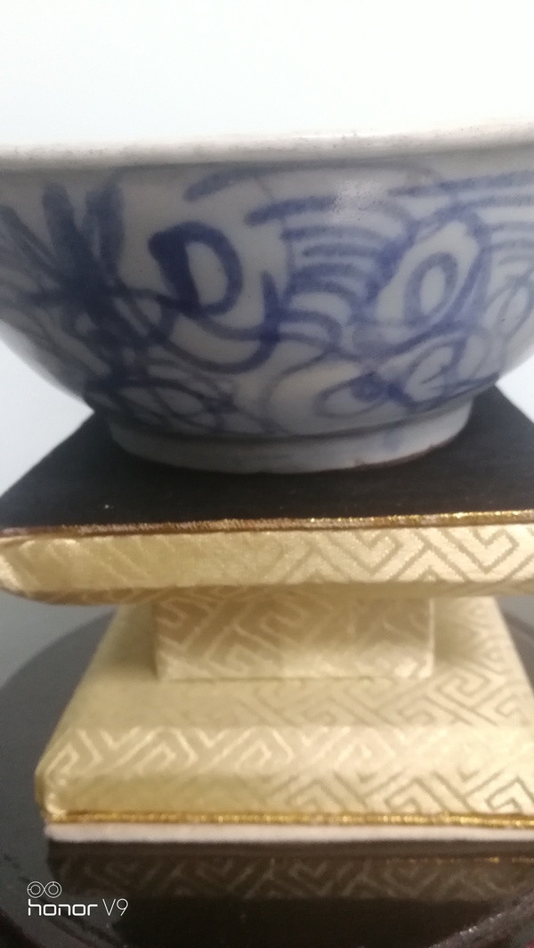 古玩陶瓷清光緒青花卷草紋碗拍賣(mài)，當(dāng)前價(jià)格358元