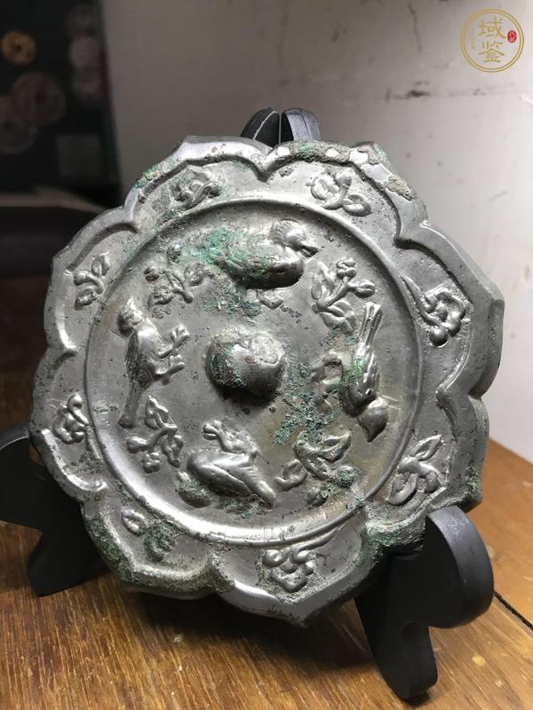 古玩銅器唐代八角鏡真品鑒賞圖