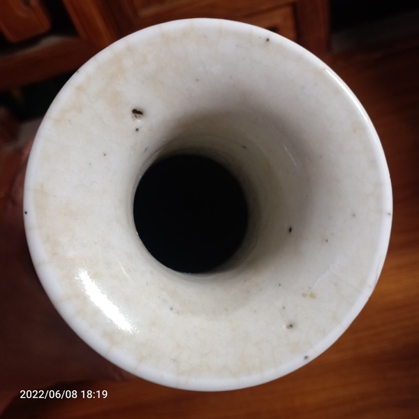 古玩陶瓷清代花卉紋青花觀音瓶拍賣,當前價格1888元