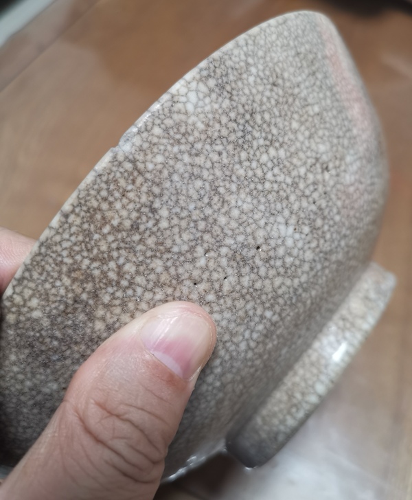 古玩陶瓷哥釉墩式碗拍賣,當前價格888元