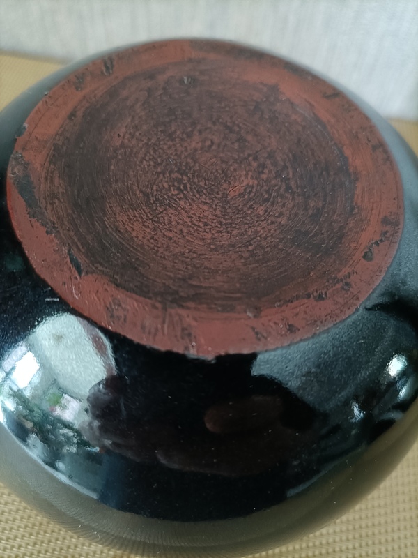 古玩陶瓷放漏 烏金釉圍棋罐拍賣,當前價格1280元