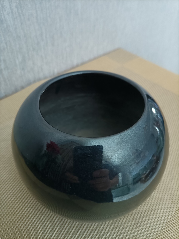 古玩陶瓷放漏 烏金釉圍棋罐拍賣,當前價格1280元