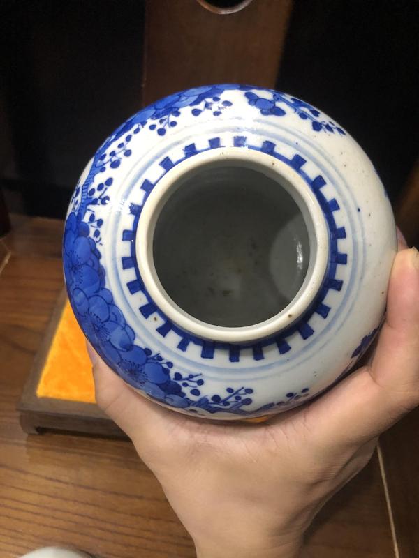 古玩陶瓷(新年放漏中)晚清-光緒-花鳥紋青花蓋罐拍賣,當前價格2574元