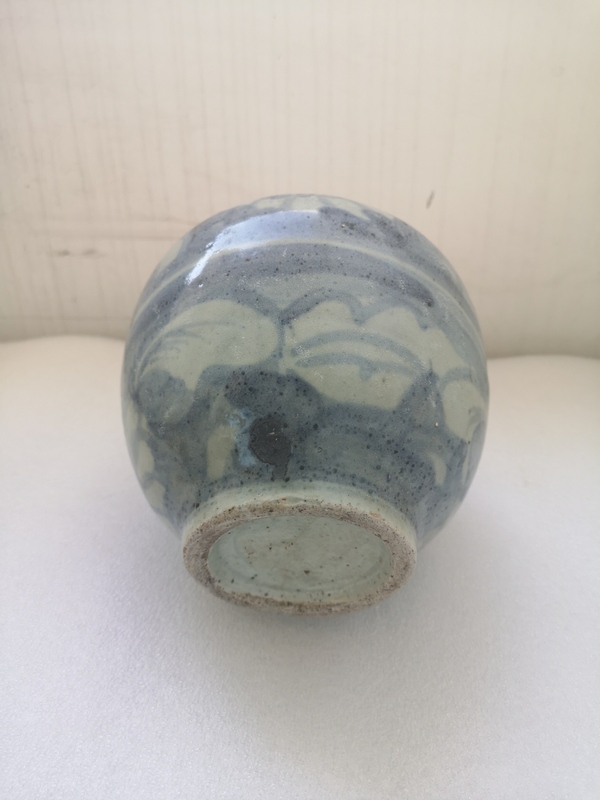 古玩陶瓷青花留白花卉紋罐拍賣,當前價格680元