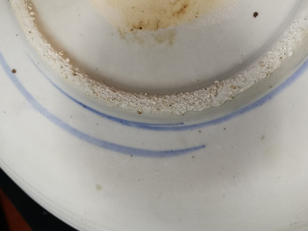 古玩陶瓷明代青花鳳凰牡丹紋盤拍賣,當前價格30000元