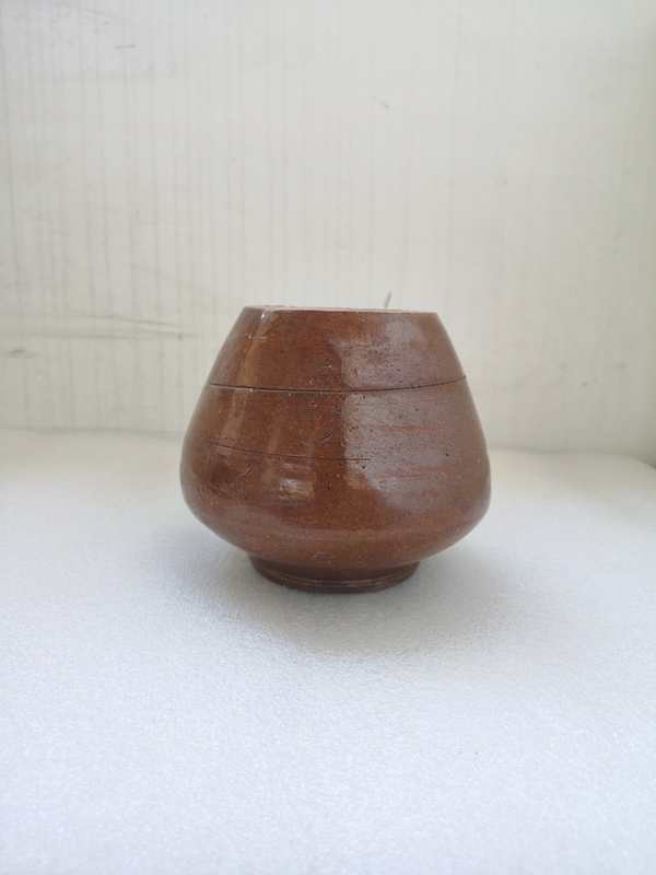 古玩陶瓷紅陶黃釉罐拍賣,當前價格680元