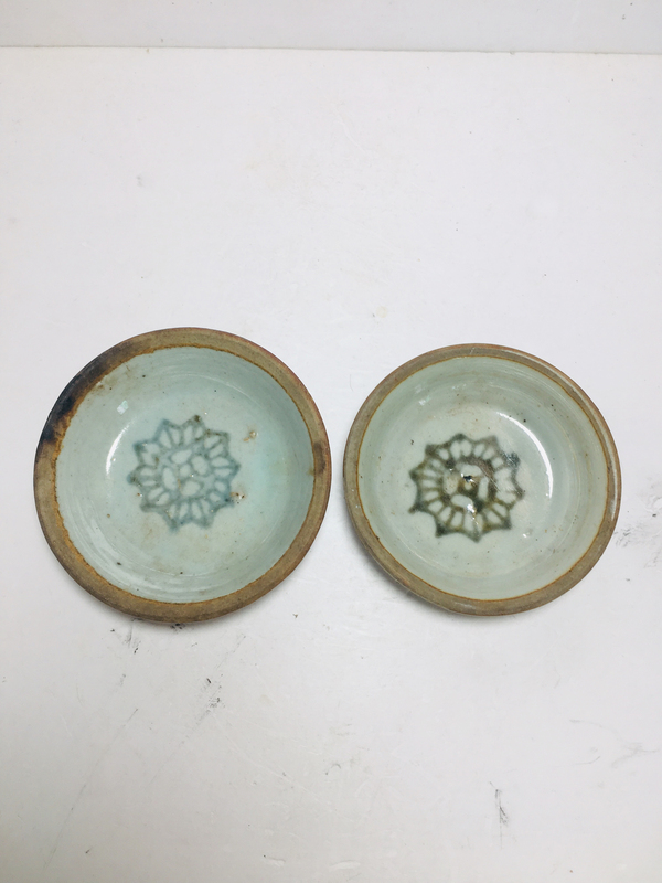 古玩陶瓷青花花卉紋筆舔一對拍賣,當前價格399元