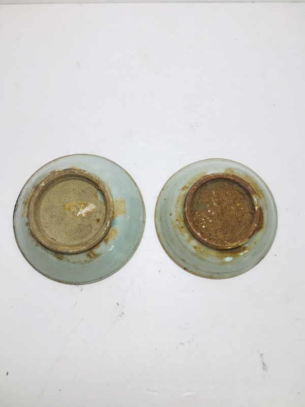 古玩陶瓷青花花卉紋筆舔一對拍賣,當前價格399元