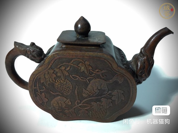 古玩銅器花鳥紋執(zhí)壺真品鑒賞圖