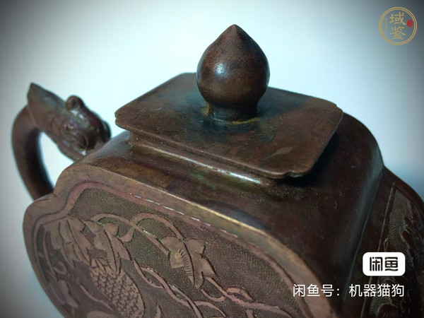 古玩銅器花鳥紋執(zhí)壺真品鑒賞圖