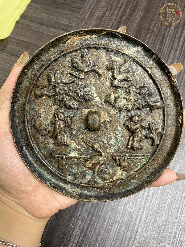 古玩銅器明代銅鏡真品鑒賞圖