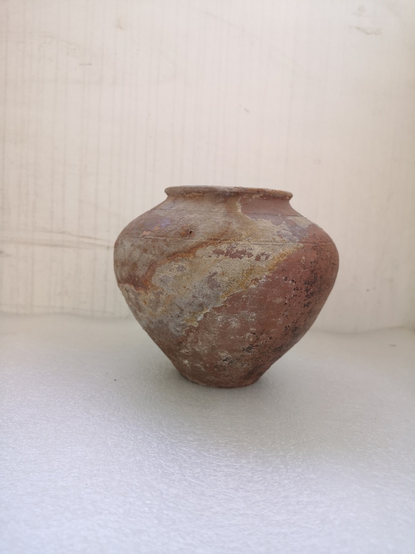 古玩陶瓷紅陶大罐拍賣,當前價格850元
