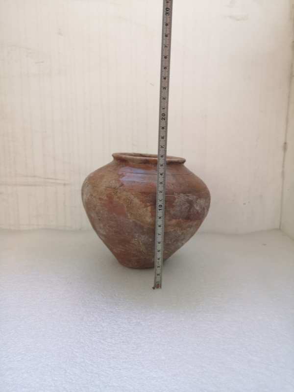 古玩陶瓷紅陶大罐拍賣,當前價格850元