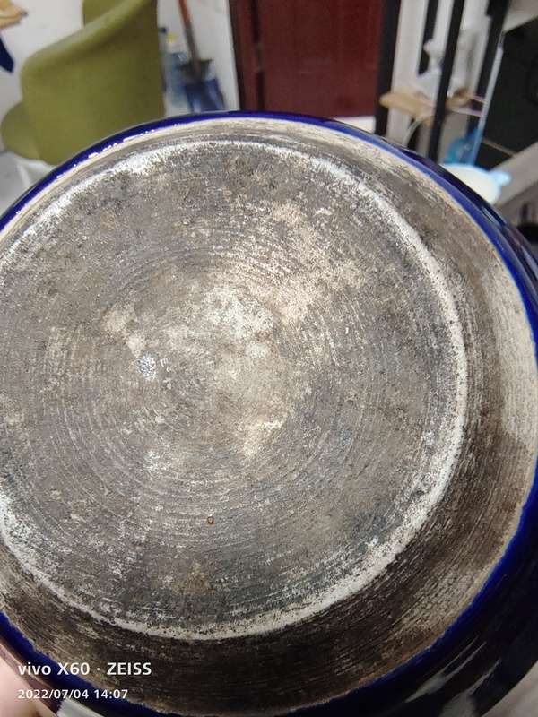 古玩陶瓷光緒霽藍(lán)釉香爐拍賣(mài)，當(dāng)前價(jià)格800元