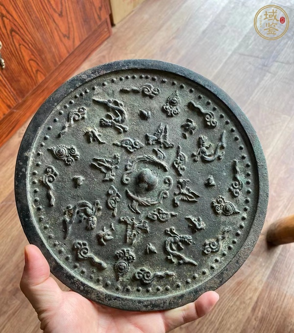 古玩銅器遼金銅鏡真品鑒賞圖