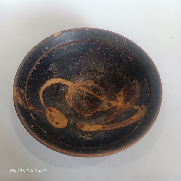 古玩陶瓷宋代吉州窯系褐釉盞拍賣,當(dāng)前價格399元