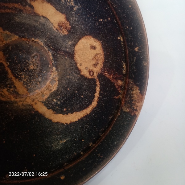 古玩陶瓷宋代吉州窯系褐釉盞拍賣,當(dāng)前價格399元