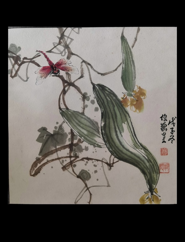 古玩轉(zhuǎn)賣川蜀名家四川美協(xié)會(huì)員政協(xié)詩書畫院副院長何俊德作品一幅拍賣，當(dāng)前價(jià)格499元