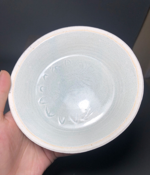 古玩陶瓷精品影青釉蓮紋印花洗拍賣,當前價格2888元