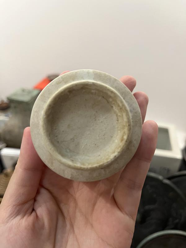 古玩陶瓷清代白釉唇口圈足杯拍賣,當前價格199元