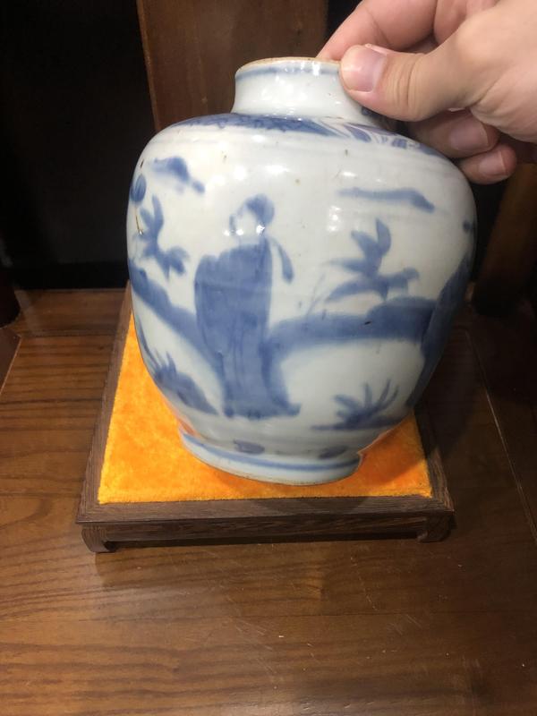 古玩陶瓷(已實物鑒真)晚明-加官晉爵-青花蓋罐拍賣,當(dāng)前價格12600元