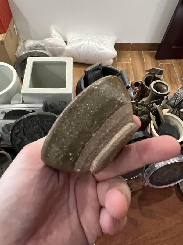 古玩陶瓷宋末元初醬釉杯拍賣,當前價格499元