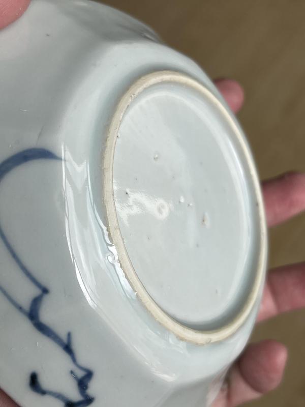古玩陶瓷清早期山水紋青花杯盤拍賣,當前價格2000元