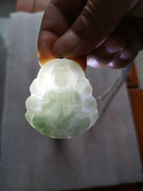古玩玉器觀音牌子拍賣,當前價格398元
