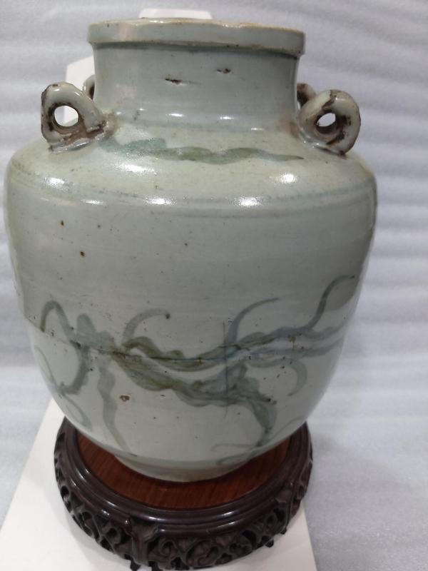 古玩陶瓷青花龍紋四系壺拍賣,當前價格1880元