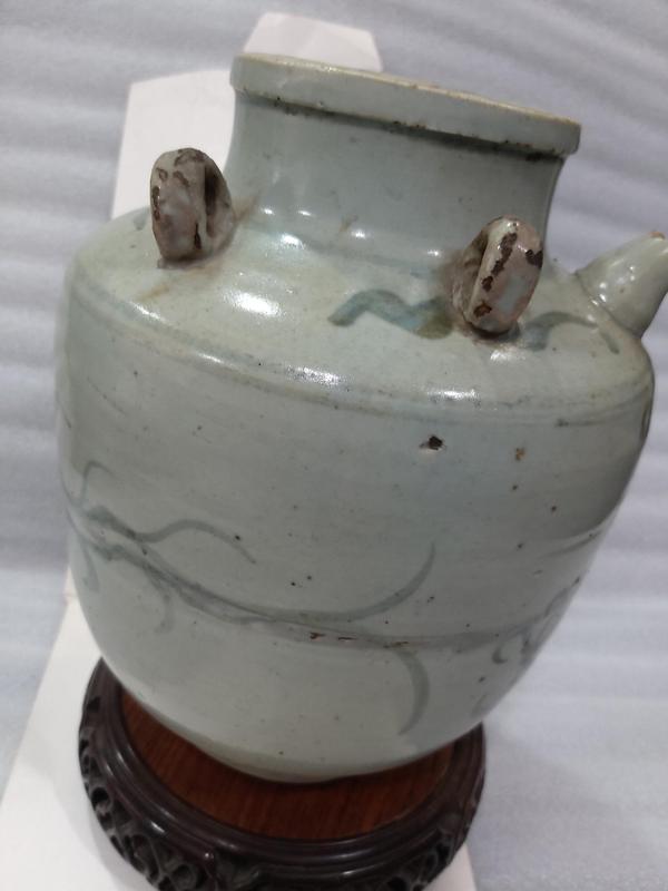 古玩陶瓷青花龍紋四系壺拍賣,當前價格1880元