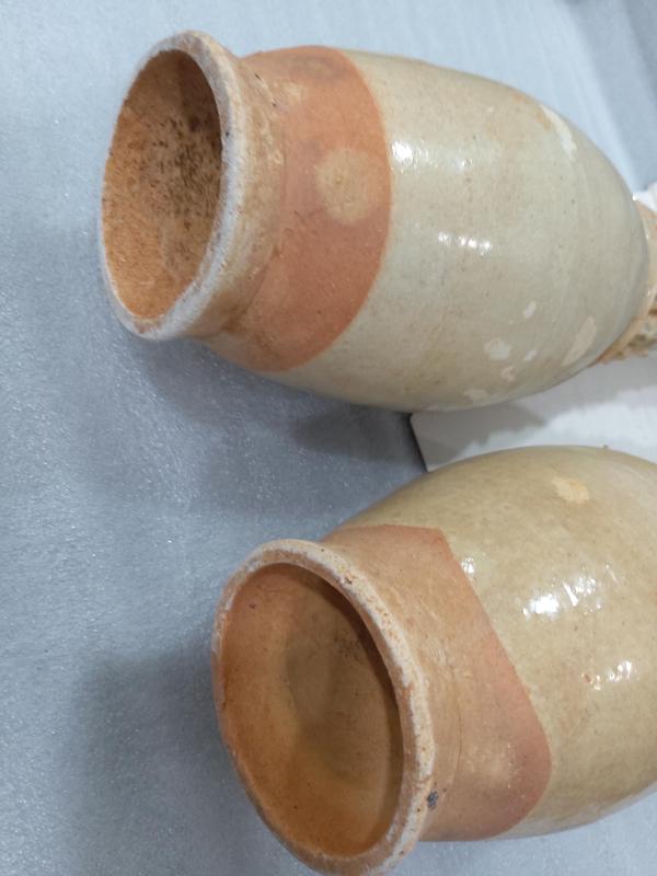 古玩陶瓷影青釉堆塑長頸皈依瓶(一對)拍賣,當前價格4880元