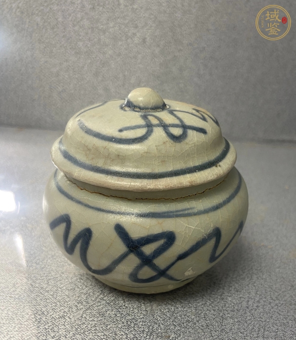 古玩陶瓷青花小蓋罐真品鑒賞圖