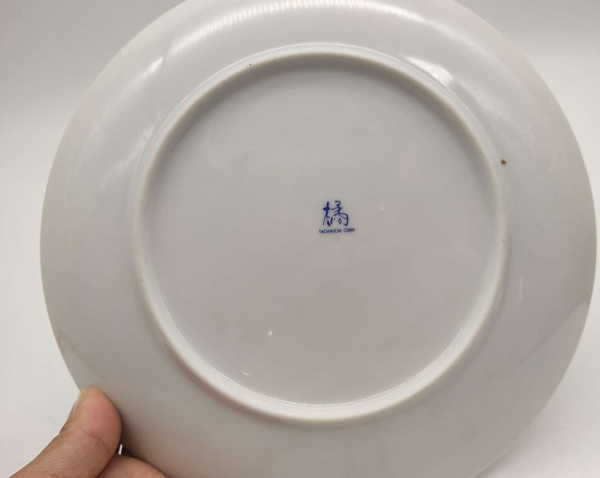 古玩陶瓷六十至八十年代花卉紋彩繪盤拍賣,當前價格168元