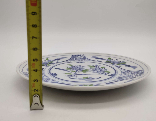 古玩陶瓷六十至八十年代花卉紋彩繪盤拍賣,當前價格168元